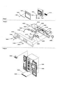 Dispenser Cover/elect. Brkt. Assy. Diagram and Parts List for SXD26VL-P1315202WL  Amana Refrigerator