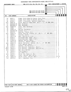 Unit Compartment And System Page 3 Diagram and Parts List for 2477AB  Admiral Refrigerator