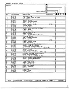Motor And Drive Page 2 Diagram and Parts List for 7744A  Norge Dryer