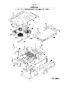 Top/Drawer Diagram and Parts List for 79042562317  Kenmore Range