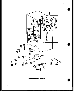 Compressor Parts Diagram and Parts List for SRN22N-C-P60230-17WC  Amana Refrigerator