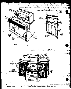 Section 6 Diagram and Parts List for MVH-1020-P76647-3M  Amana Microwave