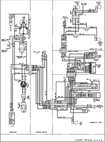 Wiring Information Diagram and Parts List for SK525-2W-PSK525200W1  Maytag Refrigerator