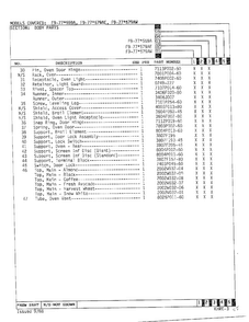 Body Parts Page 3 Diagram and Parts List for EOF9-77*579AW  Hardwick Range