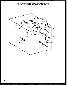Electrical Components Diagram and Parts List for AGS745WW1-P1130733WW  Amana Range