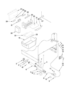 Part Location Diagram of W10304190 Whirlpool COVER