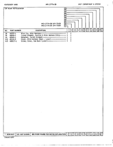 Unit Compartment/system Page 3 Diagram and Parts List for 17774B  Admiral Refrigerator
