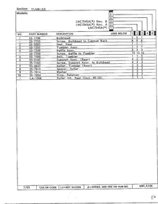 Tumbler Page 2 Diagram and Parts List for 7543A REV A Norge Dryer