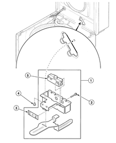Lid Switch Diagram and Parts List for SWT020LN  Speed Queen Washer
