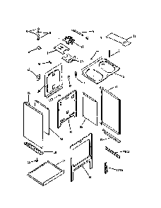 Cabinet Assy Diagram and Parts List for ARR625L-P1130970NL  Amana Range