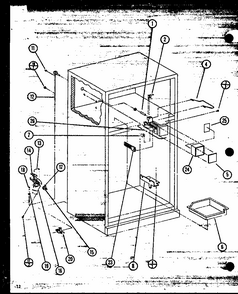 (tli18m/p7858521w) (tli18m/p7858522w) Diagram and Parts List for TLI22M-P7858524W  Amana Refrigerator