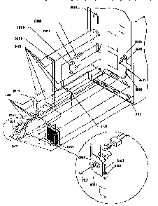 Cabinet Back Diagram and Parts List for BX22S5E-P1196705WL  Amana Refrigerator