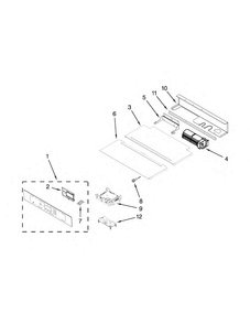 Control Panel Parts Diagram and Parts List for JMW3430WB03  Jenn-Air Microwave