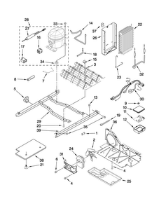 Unit Parts Diagram and Parts List for MSD2274VEM01  Maytag Refrigerator
