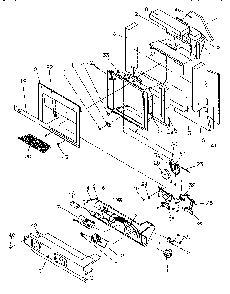 Ice And Water Cavity Diagram and Parts List for SGD521SBL-P1197101WL  Amana Refrigerator