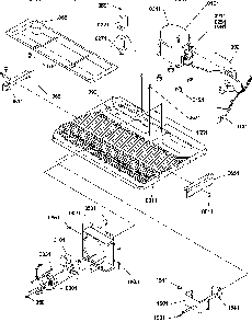Machine Compartment Diagram and Parts List for SQD25VW-P1190430WW  Amana Refrigerator