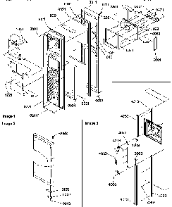 Freezer Door Diagram and Parts List for SRD327S3L-P1307104WL  Amana Refrigerator