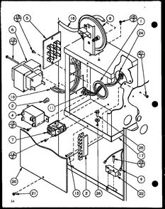 Section 6 Diagram and Parts List for GHI140A35 P6983108F Amana Heater