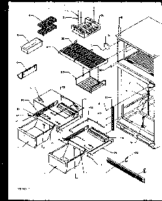 Section 13 Diagram and Parts List for TS18R2G-P1158311WG  Amana Refrigerator
