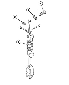 Power Cord Diagram and Parts List for SWT221WM  Speed Queen Washer