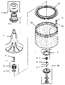 Part Location Diagram of 30021 Whirlpool SEAL SEAT