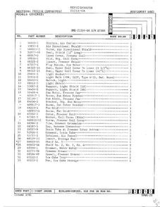 Freezer Compartment Page 2 Diagram and Parts List for 21314-0A  Admiral Refrigerator