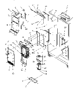 Evaporator And Air Handling Diagram and Parts List for GSDE3201SW-P1190901WW  Amana Refrigerator