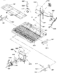 Machine Compartment Diagram and Parts List for SGD22TL-P1303510WL  Amana Refrigerator