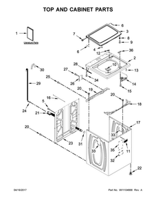 Part Location Diagram of W10779529 Whirlpool Installation instructions