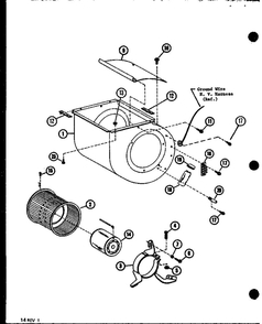 Part Location Diagram of D6820002 Whirlpool Motor, blower