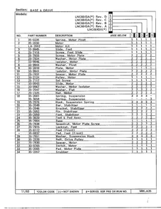 Base & Drive Page 2 Diagram and Parts List for 6643A REV D Norge Washer