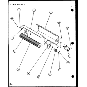 Blower Assembly 5 Diagram and Parts List for PTH12400ER P9872129R Amana Air Conditioner