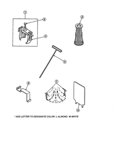 Seal And Switch Tools Diagram and Parts List for CW8203W2-PCW8203W2B  Crosley Washer