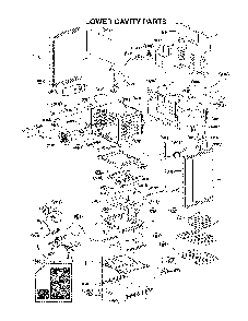 Lower Cavity Parts Diagram and Parts List for 72176033610  Kenmore Range