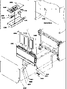 Condenser Assembly/high Voltage Box Diagram and Parts List for BRF20TLW-P1199201WL  Amana Refrigerator