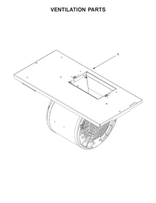 Ventilation Parts Diagram and Parts List for JXW9030WP1  Jenn-Air Range Hood