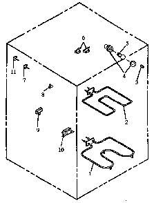 Electric Components Diagram and Parts List for CARH664E-P1142622NE  Amana Range