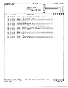 Electric Dryer/ Cylinder & Drive Page 3 Diagram and Parts List for 7375A REV F Norge Dryer