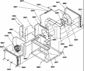 Control Panel Diagram and Parts List for 10C2MY-P1203101R  Amana Air Conditioner
