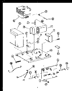 Transformer/magnetron Diagram and Parts List for MPP228-10-0L  Caloric Microwave