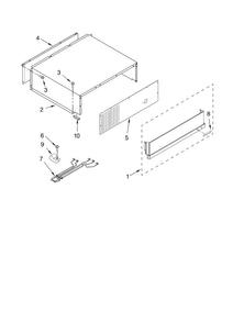 Top Grille And Unit Cover Parts Diagram and Parts List for JS42PPDUDB01  Jenn-Air Refrigerator