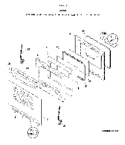 Door Diagram and Parts List for 79094179316  Kenmore Range