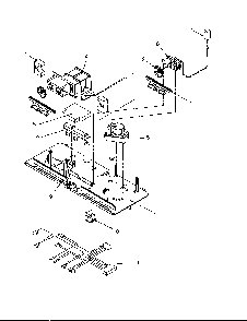 Control Assembly Diagram and Parts List for GTG21B2L-P1193001WL  Amana Refrigerator