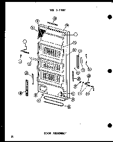 Section 4 Diagram and Parts List for UF12K-C P60250-9WC Amana Freezer