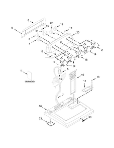 Part Location Diagram of W10865754 Whirlpool HARNS-WIRE