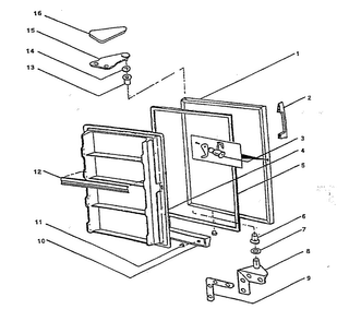 Part Location Diagram of 3-34542-005 Maytag Refrigerator run capacitor