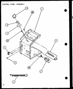 Control Panel Assembly (ptc09300e/p9999708r) (ptc09400e/p9806708r) (ptc09300ec/p9811708r) (ptc09400ec/p9872408r) Diagram and Parts List for PTC12400EC P9872429R Amana Air Conditioner