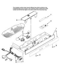 Control Parts Diagram and Parts List for AC2225GEKS14  Amana Refrigerator