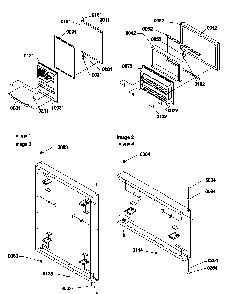 Door Assemblies Diagram and Parts List for TR518ITWL-P1183708WL  Amana Refrigerator