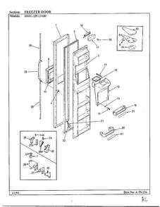 Part Location Diagram of 68594-59 Whirlpool Escutcheon (blk)